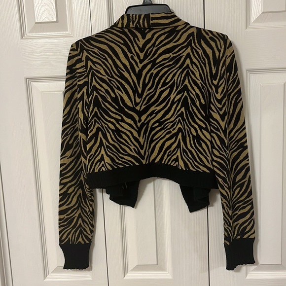 Zebra Print Trendy Sweater - Picture 3 of 3
